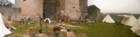 la construction des châteaux forts